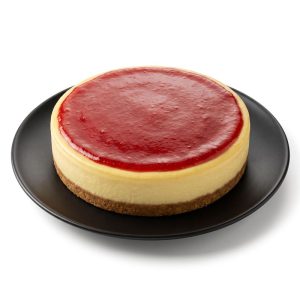 Torta Cheesecake de limão siciliano e calda de frutas vermelhas
